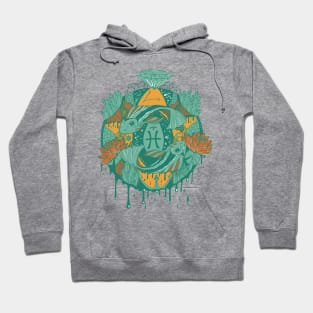 Mountain Green Mystic Pisces Motion Hoodie